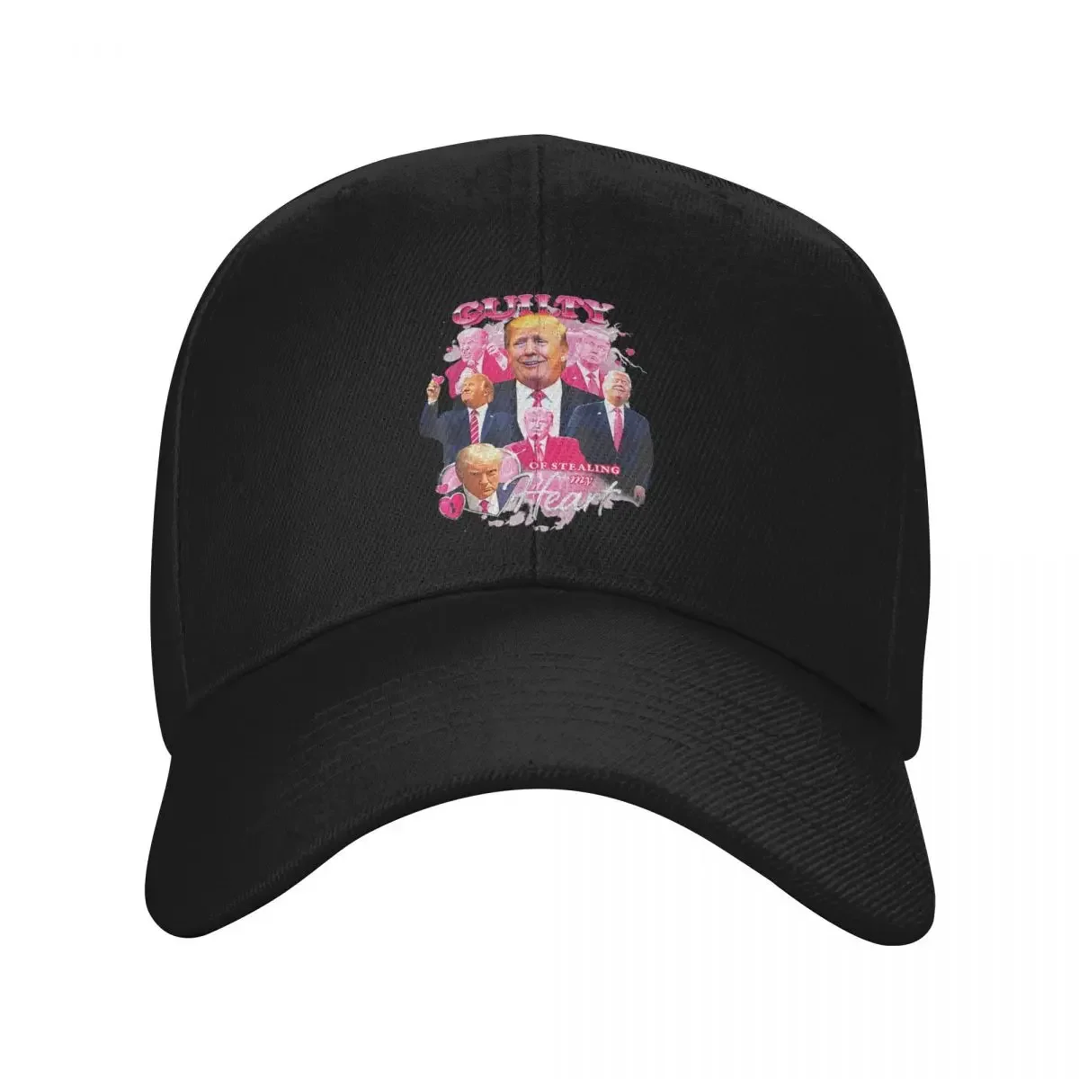 Funny Donald Trump Guilty Of Stealing My Heart Caps Unisex Outdoor Dad Hat Sun Caps Sports Cap Adjustable Baseball Caps Winter