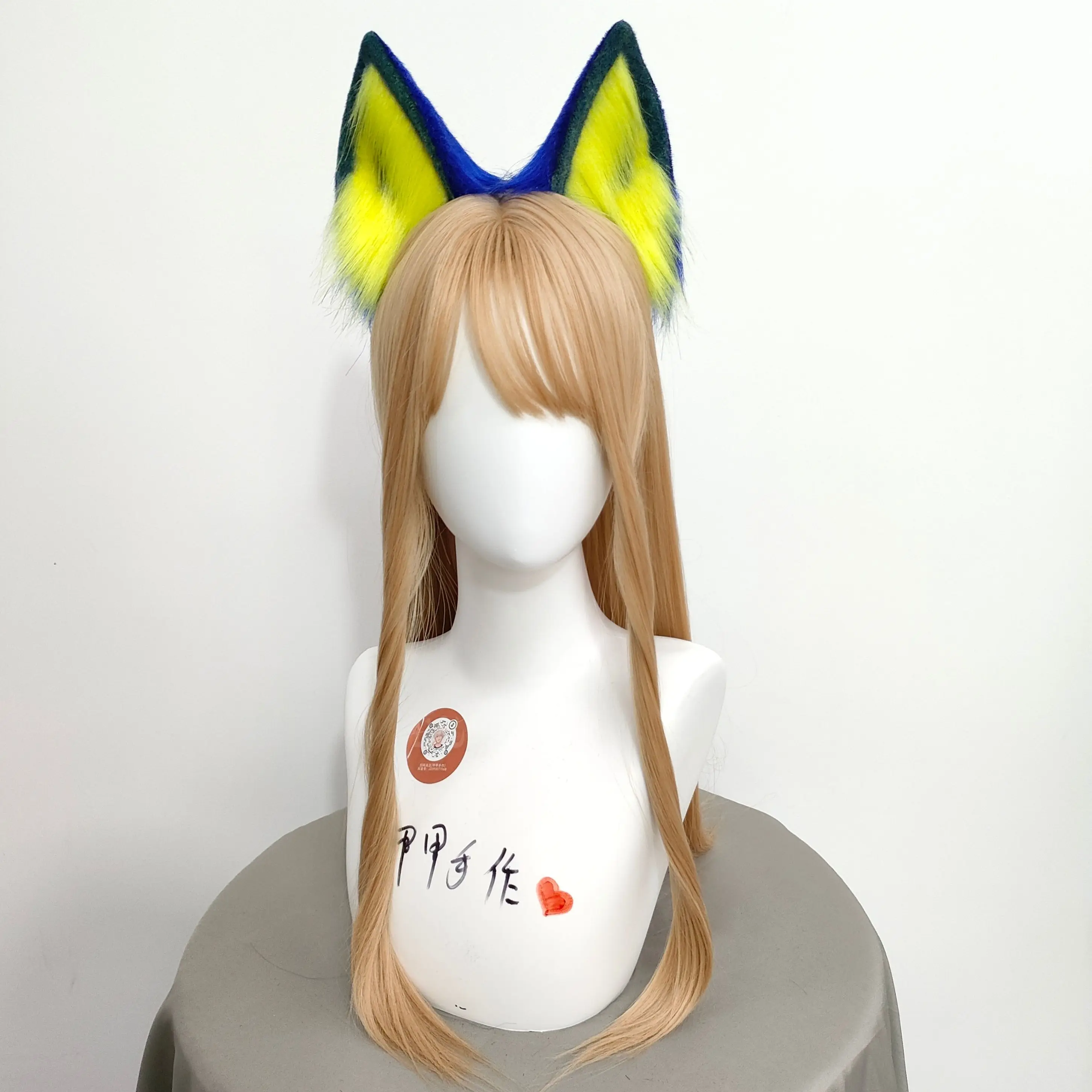 جديد اليدوية الأزرق الأصفر الأذن عقال الذيل قلادة أقراط لعب الأدوار المصرية القط الأذن عقال لوليتا اكسسوارات أنيمي