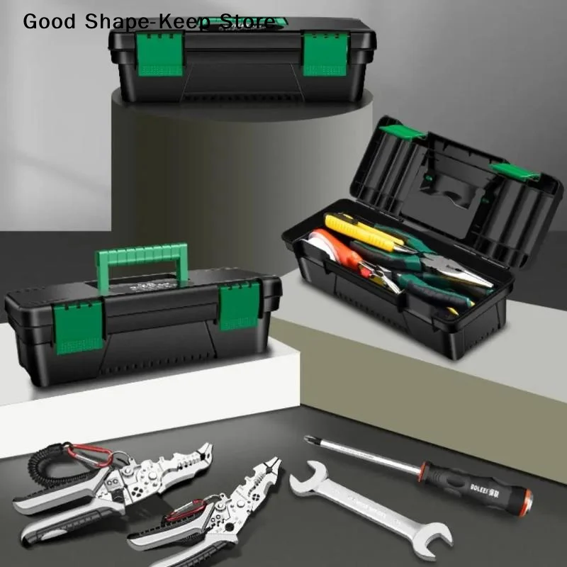 10Inch Tool Box Plastic Tool Storage Case Handheld Toolbox Storage Box Plastic Toolbox For Carpentry Electrical Repairs Tool