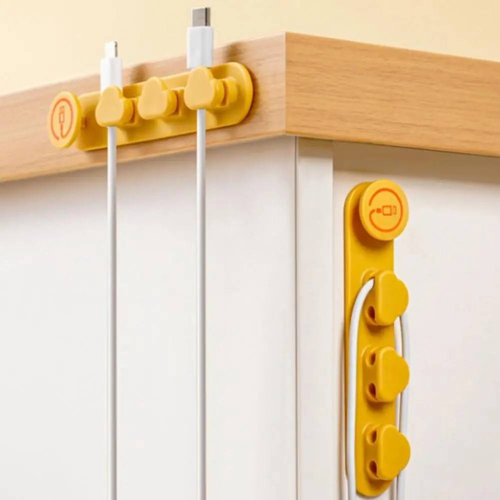 Support de câble de bureau élastique auto-adhésif, installation simple, non ald, USB, données