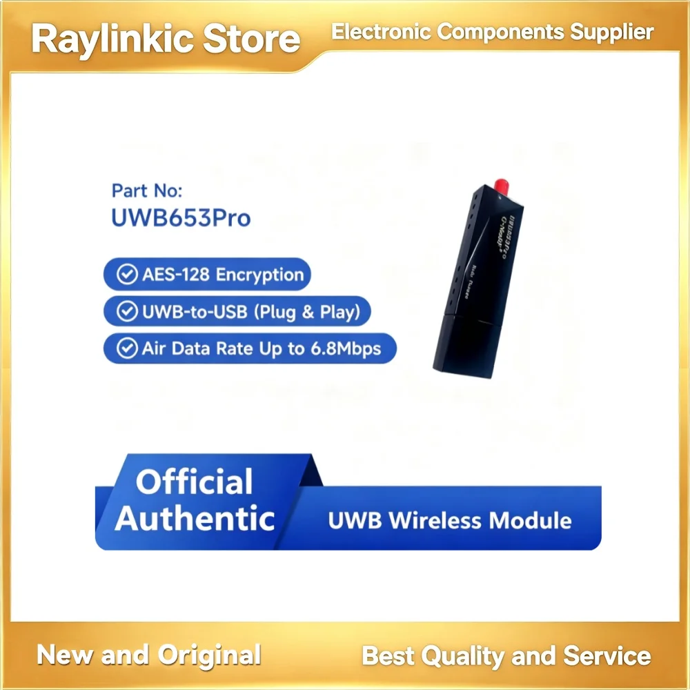 UWB653PRO UWB to USB Module with AES-128 Encryption 1KM Transmission Range for UWB650PRO Demo And Testing