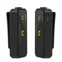 2Pcs Mini V1 Walkie Talkie 400-470MHz 2-Way Radio Earpiece Headset Earmuff USB Powered Walkie Talkie