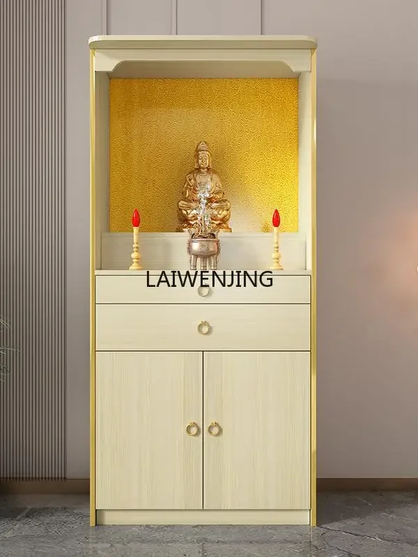 SGF solid wood Buddhist niche stand cabinet household table Guanyin Bodhisattva Guan Gong table