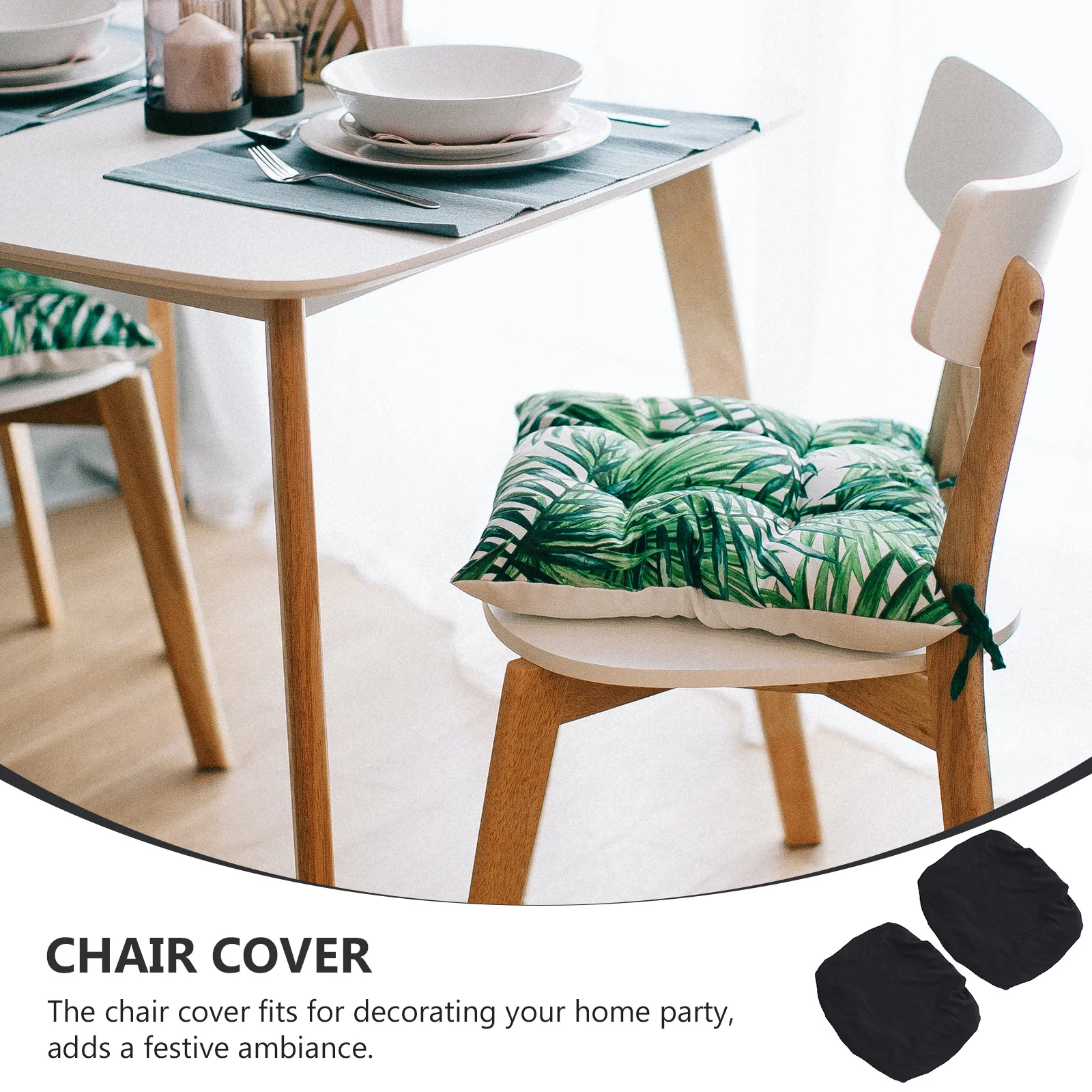 

2pcs Chair Cover Seat Protector Elastic Stretch For Home Hotel Banquet Chair Decor Slipcover Protection Cover Home Textile