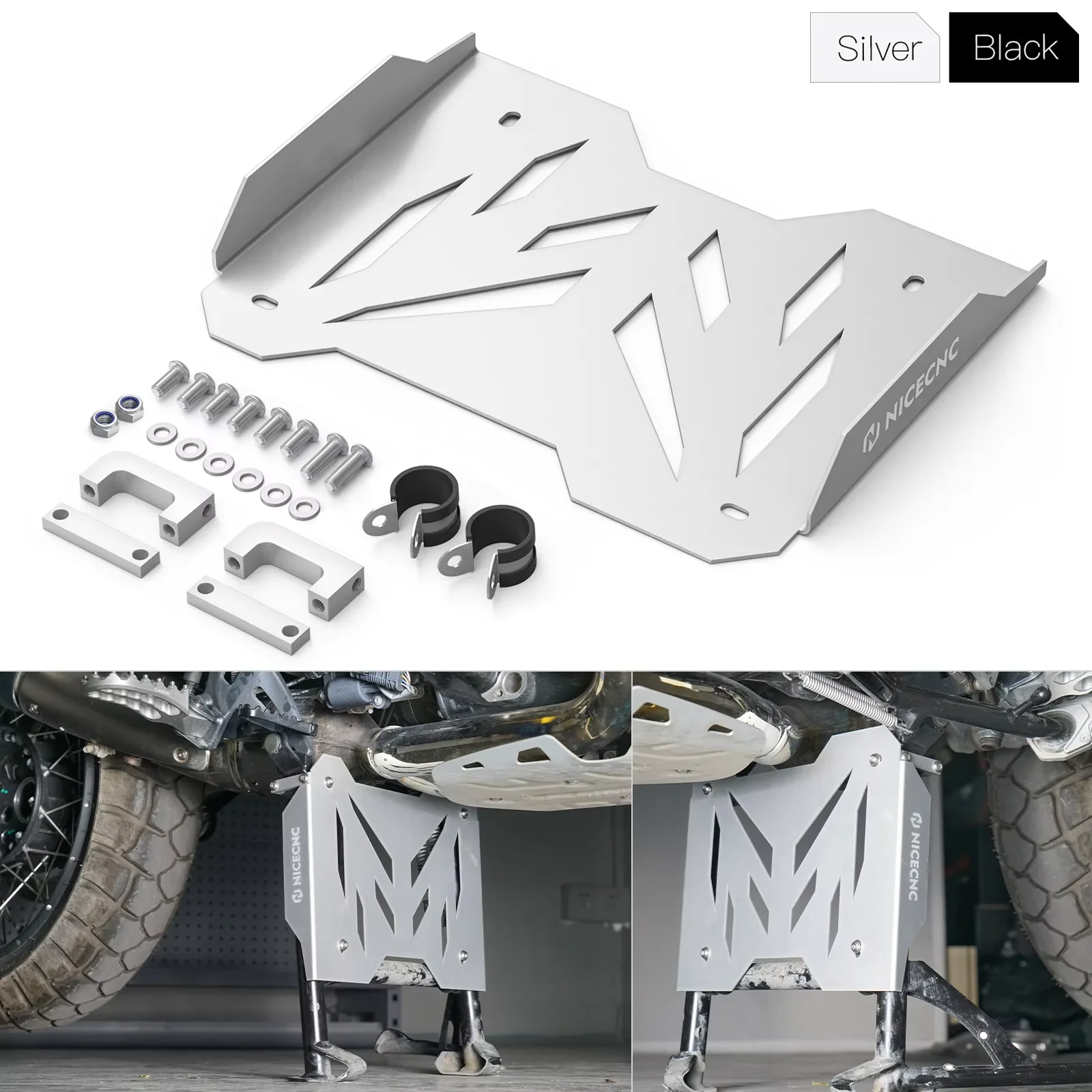 

For 2019-2024 BMW R1250GS Adventure R1250GSA Center Stand Skid Plate Extension Guard Cover for BMW R1250GS R 1250 GS 2018-2023