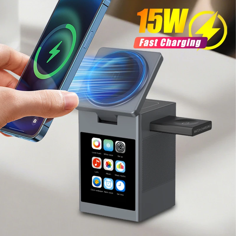 magnetic-wireless-charger-stand-led-screen-bluetooth-speaker-alarm-clock-for-iphone-17-16-15-14-pro-max-apple-watch-airpods-pro