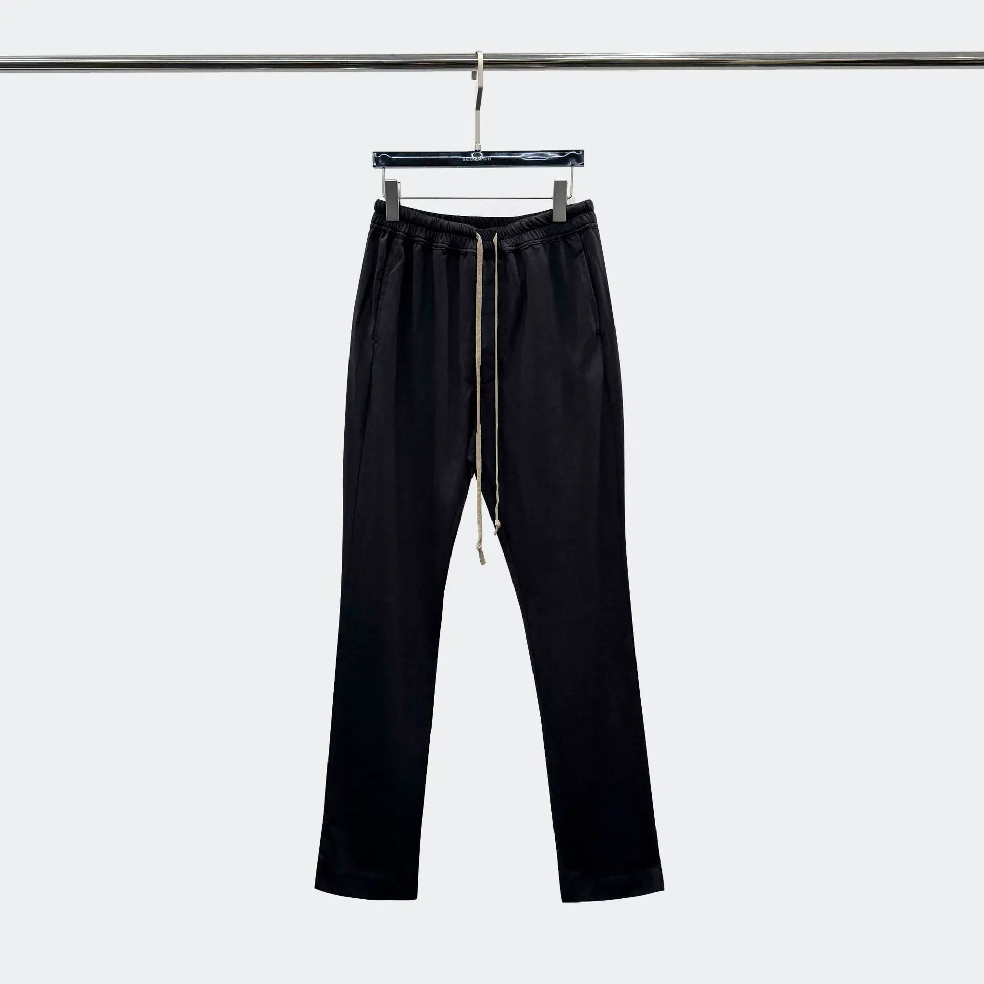 

High Street классические темные однотонные свободные прямые брюки для мужчин и женщин модные повседневные брюки высшего качества