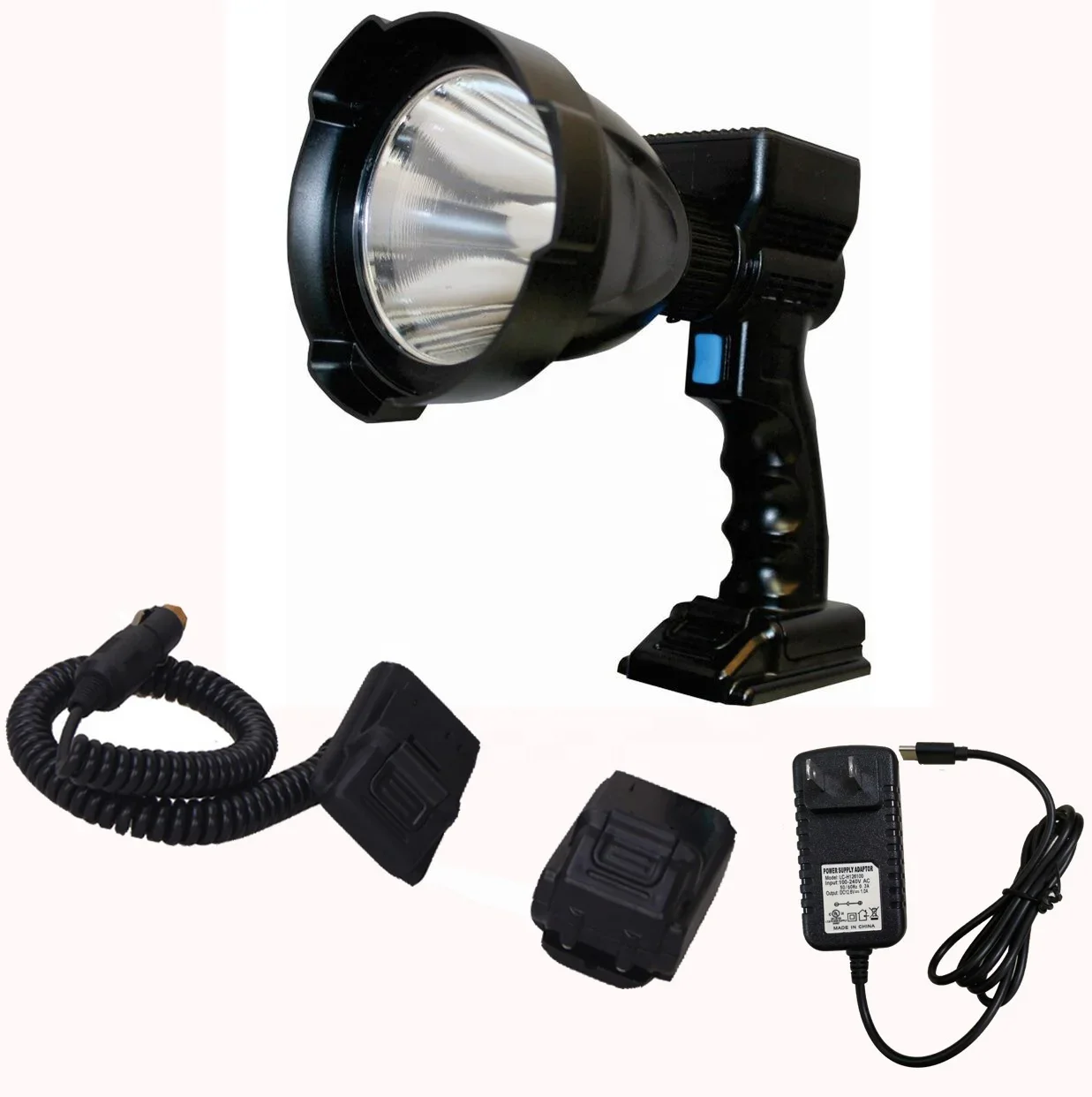 Searchlights 65W 6500lm LED Handheld Light Hunting Spotlight Searching Light Irradiation Long Distance Light Handheld