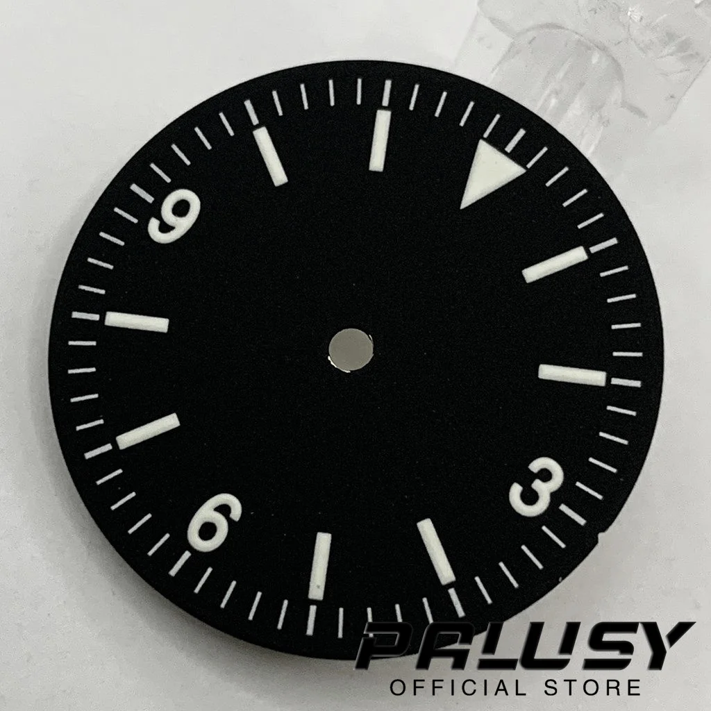 28.5mm NH35 Black Watch Dial Luminous Watch face Fit NH35 NH36 PT5000 ETA 2824 2836 Miyota 8215 821A Movement