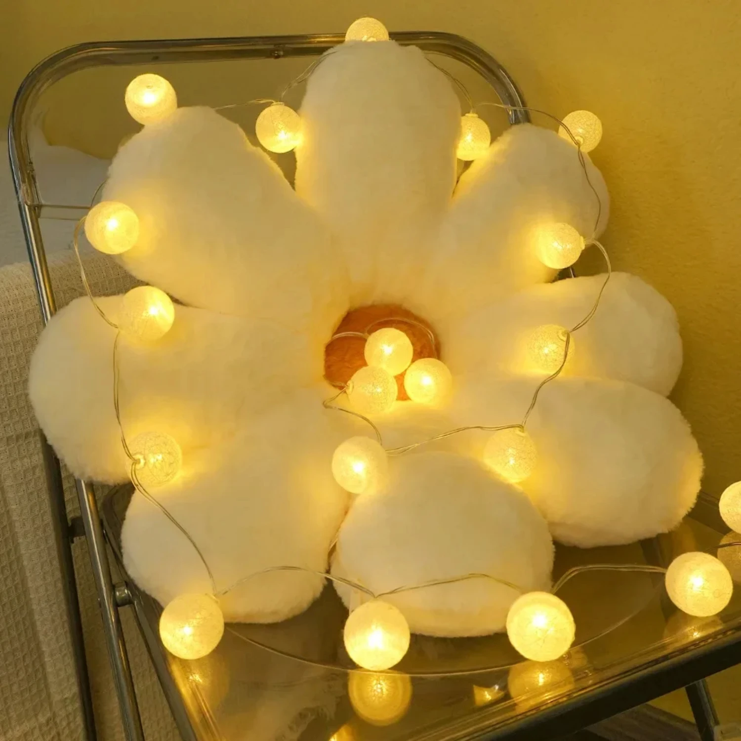 Guirxiété Lumineuse IkGarland en Coton 20 Gibles, USB/Batterie 62, Éclairage Dégradé, Décor de ixde Noël, Mariage, Vacances