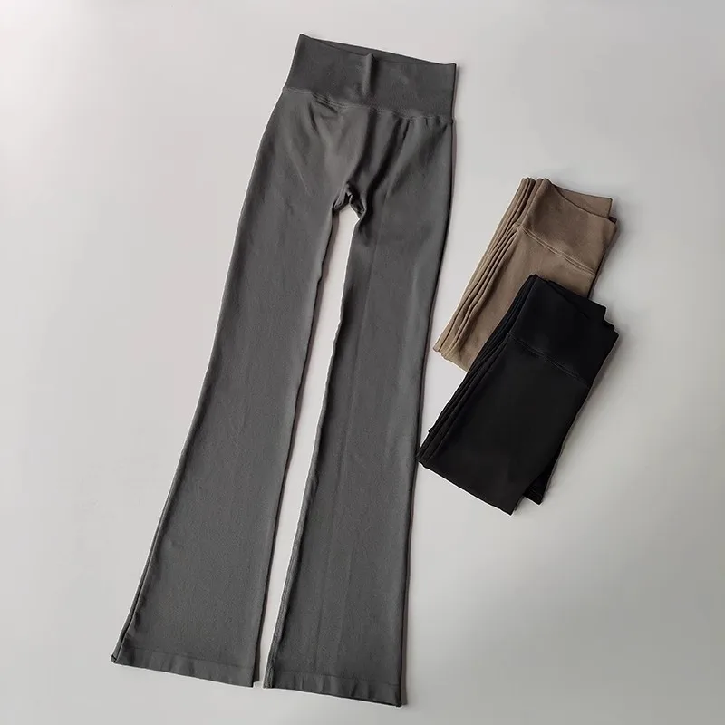 

Women Seamless Flare Leggings Yoga Pants Bell-bottoms Yoga Trousers High Waist Fitness Pants High Elastic Gym Tight Sports