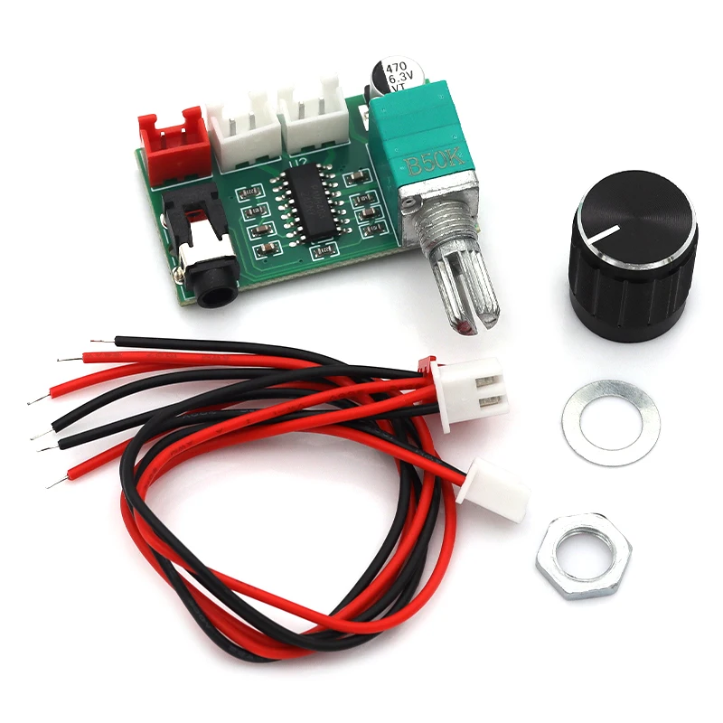 1/5/10Pcs XH-A157 Digital Amplifier Board PAM8403 with Volume Knob Aux Input USB 5V Power Supply Dual 3W Output