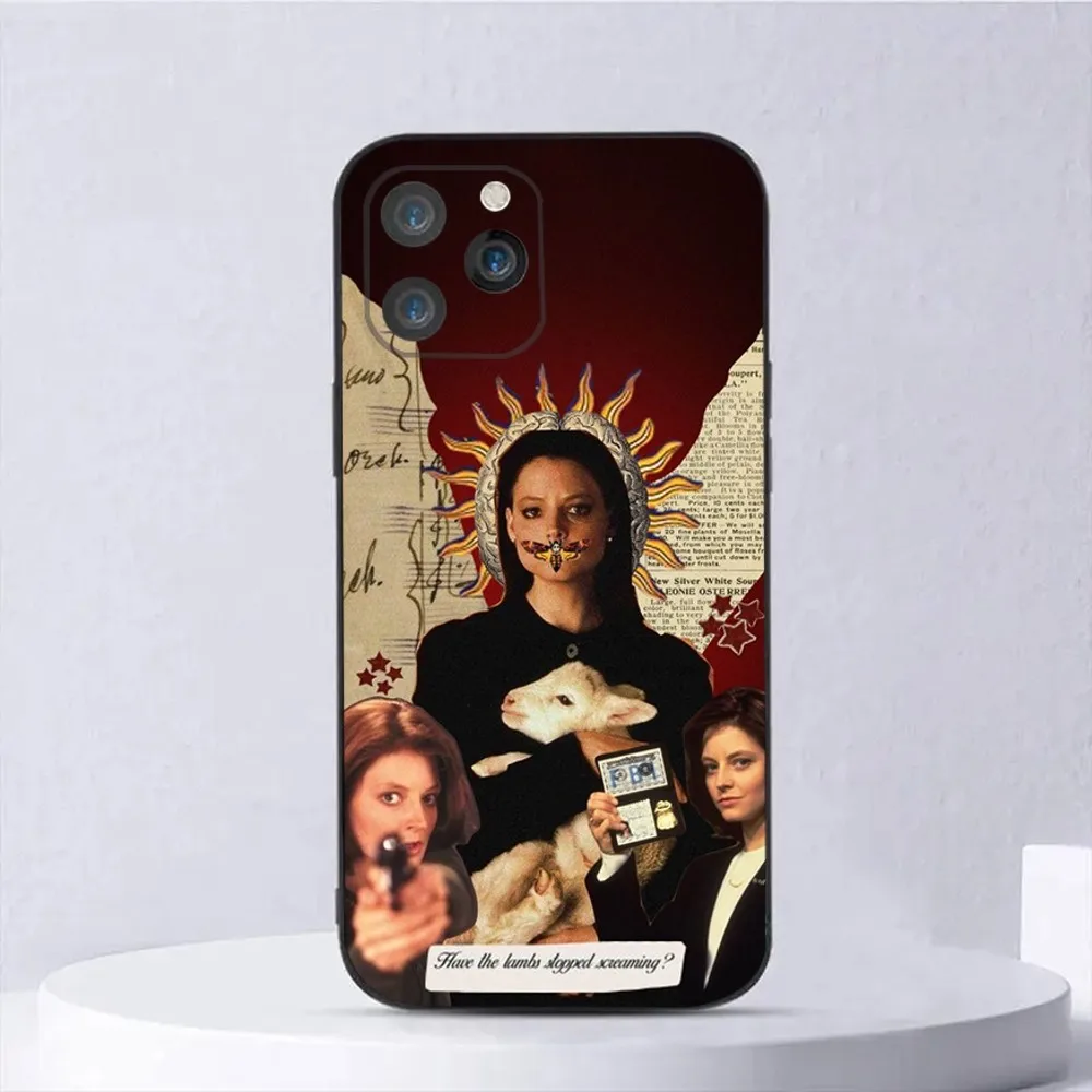 Film The Silence of the Lambs Phone Case For iPhone15,14,13,12,11,Pro,Max,Plus,Mini,X,XS,XR,8,7,6,S,Plus,SE Soft Black Case