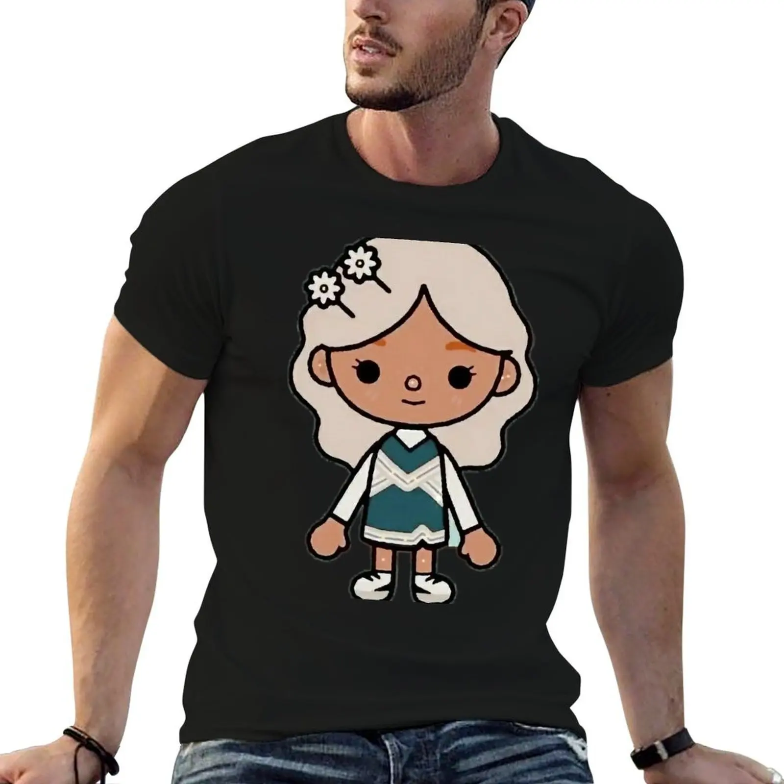 Camiseta masculina toca life box - toca boca cute(3), camiseta masculina de luxo, camiseta masculina gráfica vintage