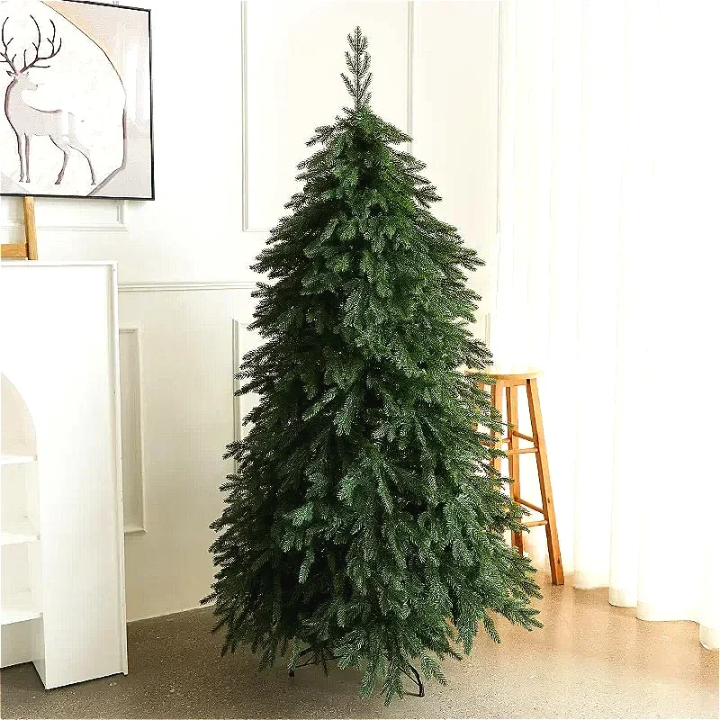 PE Artificial Christmas Tree with Lights Fir Tree Decorations Outdoor and Indoor Ornaments 150cm/180cm/210cm