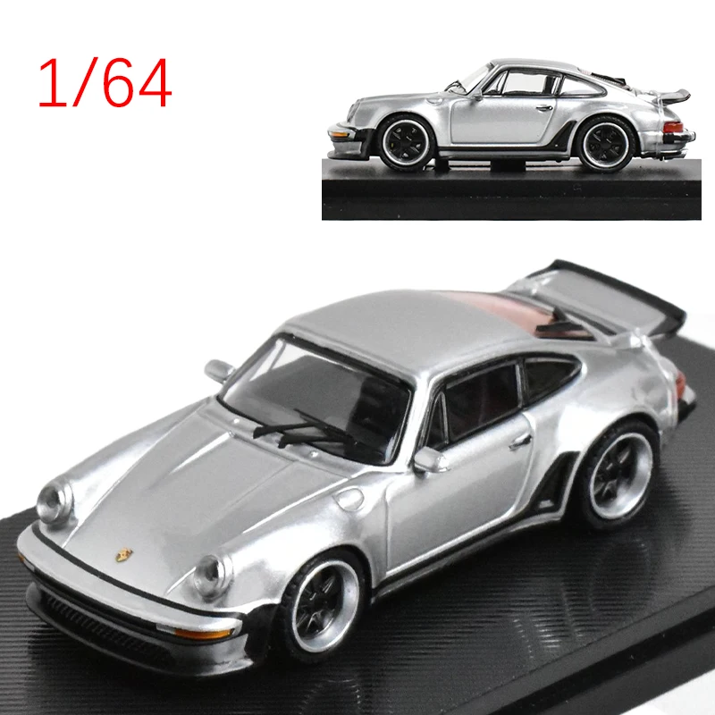 

Литая под давлением модель автомобиля 1:64 Porsche Singer Turbo Study 930, модель автомобиля из сплава, игрушки для мальчиков, оригинальная коробка