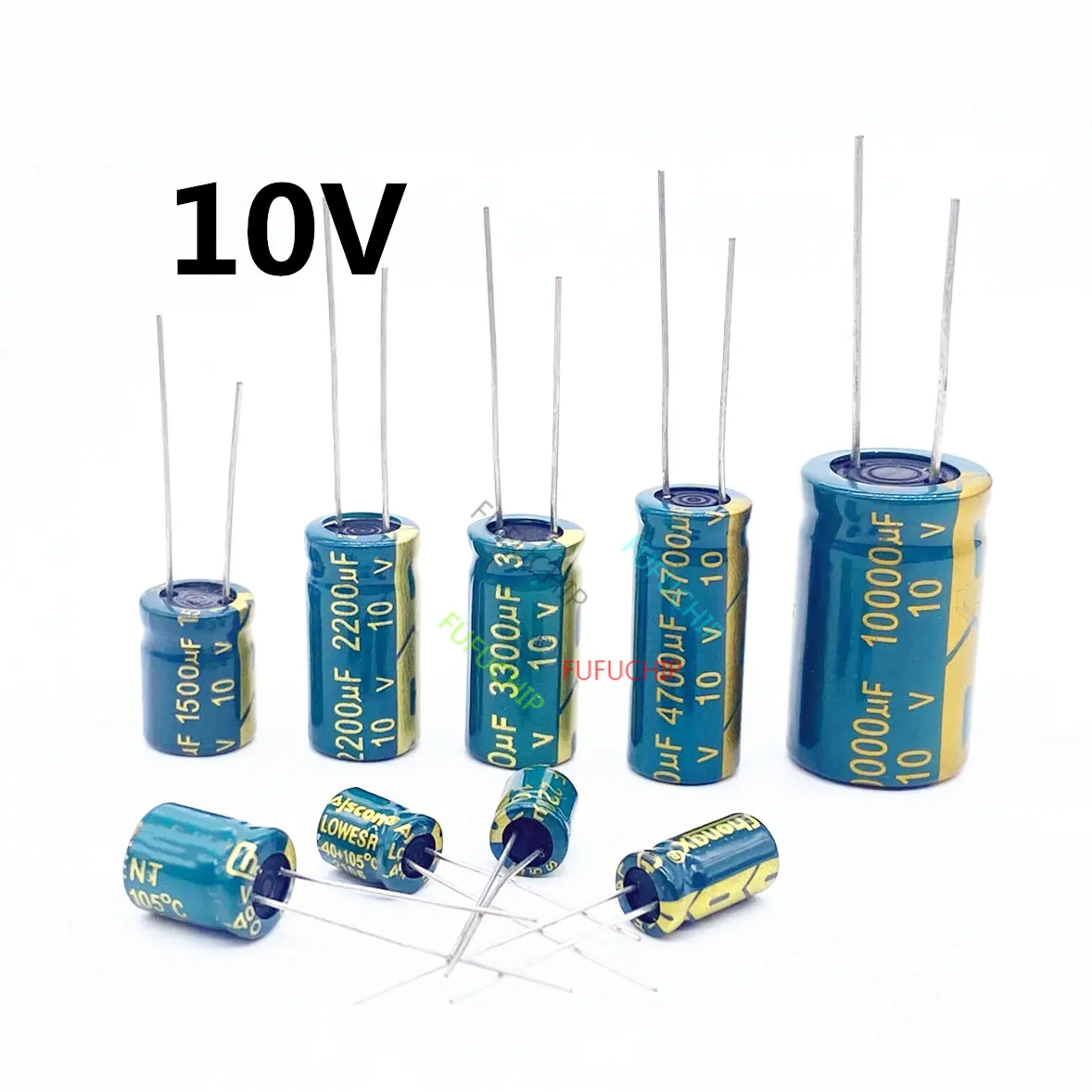 Capacitor eletrolítico de alta frequência 10v 20% 10v 820uf 1500uf 1800uf 2200uf 3300uf4700uf 10000uf
