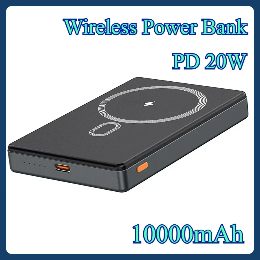 

10000mAh Power Bank Magnetic PD20W Portable External Battery Fast Charging for Magsafe For iPhone 15 14 13 12 11 Xiaomi