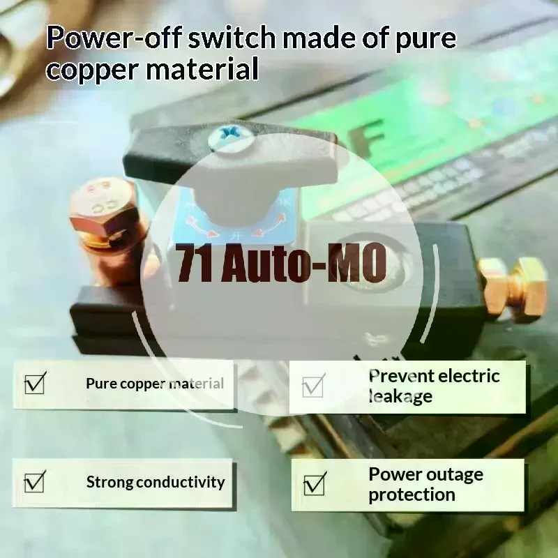 Car Battery Disconnect Switch 12V-24V Universal Fit Anti-Leakage Cut Off Switch for SUV ATV Marine Boat Camper Maintenance