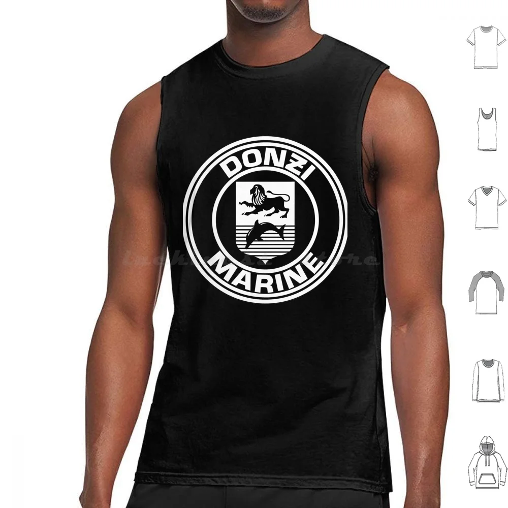 Donzi Marine Boats Logo Yachts Classic Tank Tops Vest Sleeveless Donzi Marine Boats Logo Yachts Classic