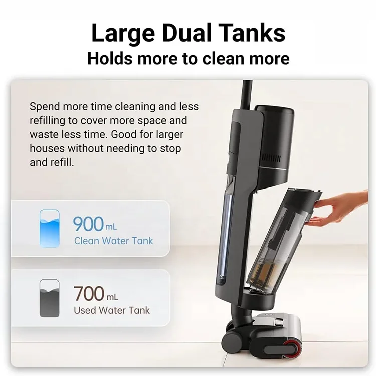 Cordless Dreame H12 Pro Plus Hand Vacuum Cleaner Steam Mop Wet And Dry Electric Upright Handheld Vacuums