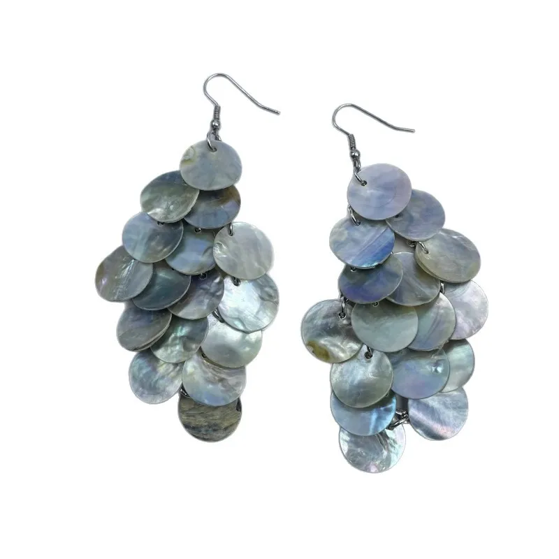 

Genuine Shell Earrings for Women Beach Style Summer Tassels Sweet Jewelry Fashion Elegant Women's Jewelry Gift
