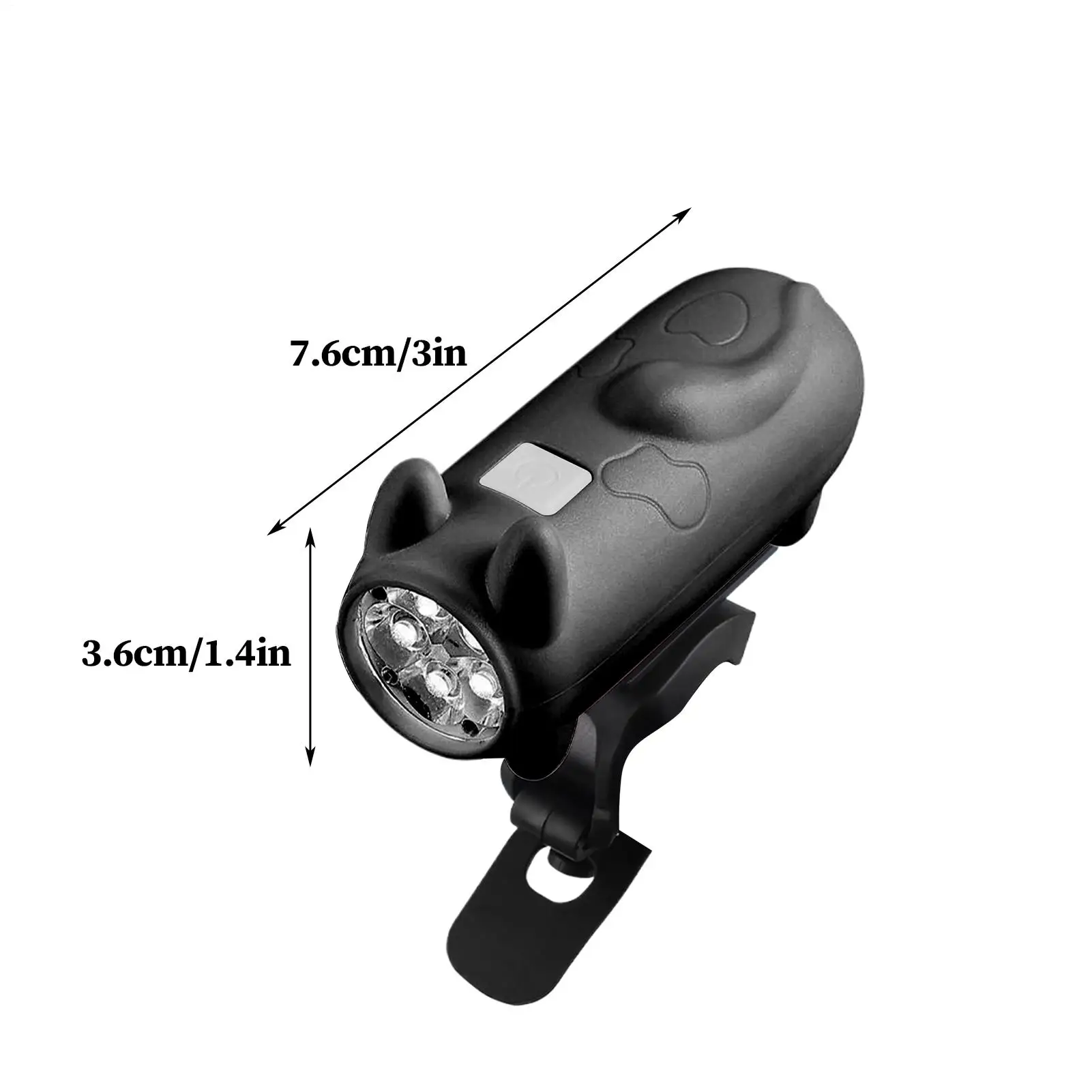 مصباح أمامي للدراجة مقاوم للماء على شكل قطة 3 أوضاع قابل لإعادة الشحن، مصابيح LED أمامية للدراجة، مصباح أمامي للقطط لدراجة الطريق الجبلية سكوتر كهربائي