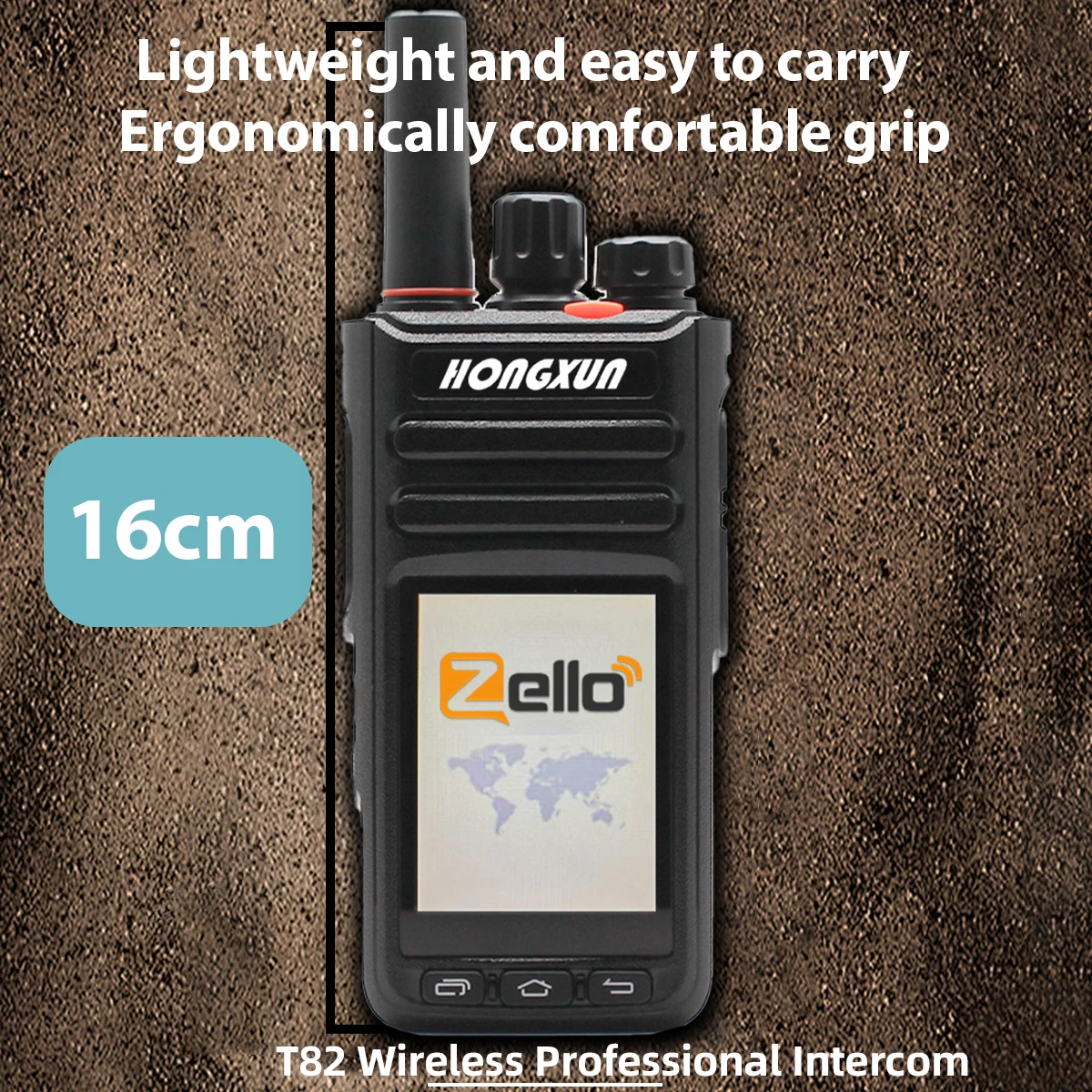 HX T82 أندرويد 9.1 جهاز اتصال لاسلكي حقيقي PTT 4G يده POC 5000 كجم نطاق التحدث العالمي GPS موقف Zello T82 تردد بطاقة Sim