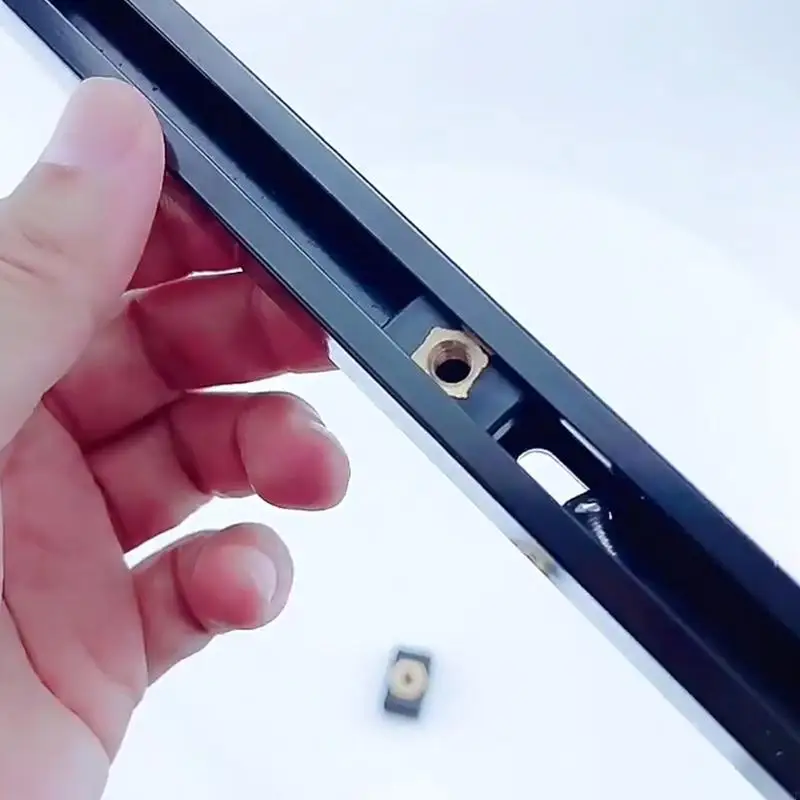 

G7NF 6mm Coppers Sliding Nut Slide Track Rail Base Fishing Rod Poles Holder Mounting Base Boats Rail Hardware Easy to Install