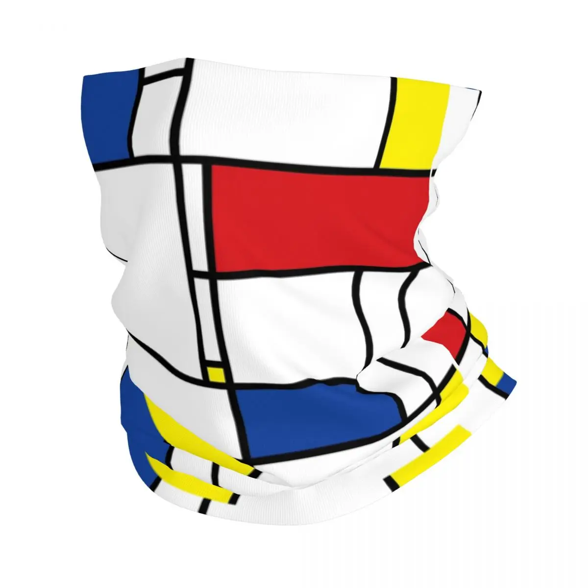 Mondrian minimalist de stijl moderne kunst i.i fatfatin bandana hals abdeckung gedruckt wickel maske schal stirnband radfahren unisex erwachsene