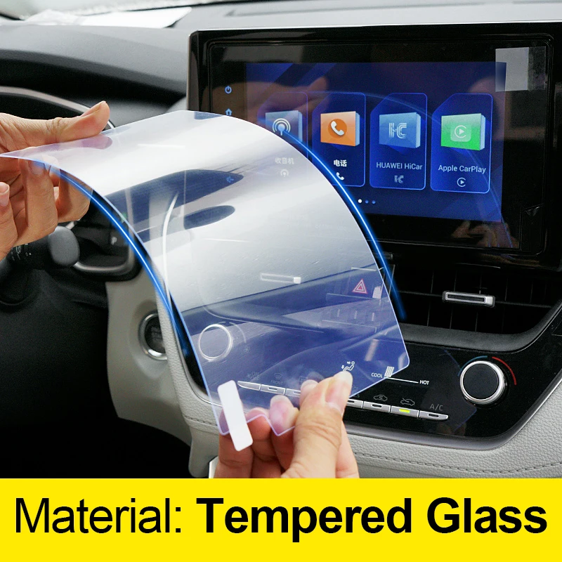 For Toyota Corolla Cross XG10 2021~2024 2022 2023 Tempered Glass Car GPS Navigation Screen Protector Film Stickers Accessories