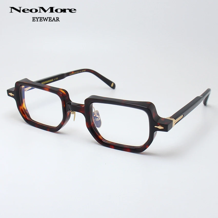 

High Acetate Fiber Thick Wide Square Shaped Glasses Retro Prescription Customized Glasses Anti Blue Light Myopia Eyewear Frames