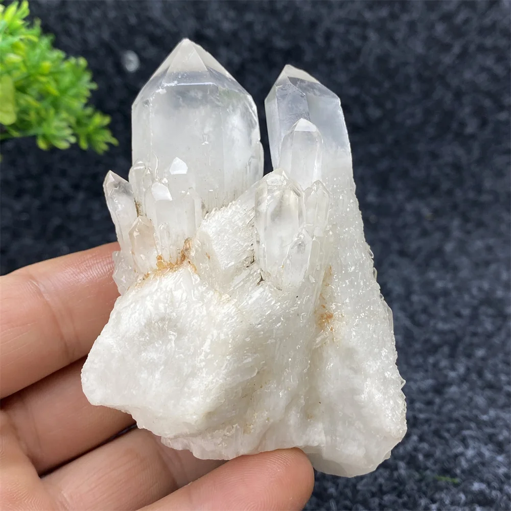 Natural Mineral Beautiful White Crystal Pineapple Crystal Healing Reiki Ore Specimen Home Decoration Crafts Holiday Gifts