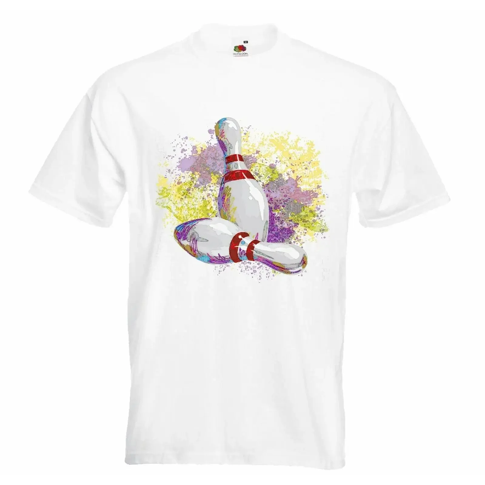 T Shirt BOWLING VINTAGE BALL EVENING SMILE NIGHT vintage Washed streetwear Soft fashion Casual Stretched Top For Everyday Wear
