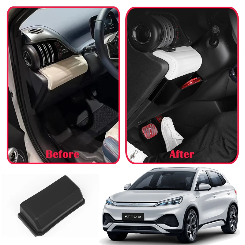 

Car Accessories Organizer Box storage-box Stowing Tidying Interior Automobiles Parts For BYD Atto 3 2022 2023