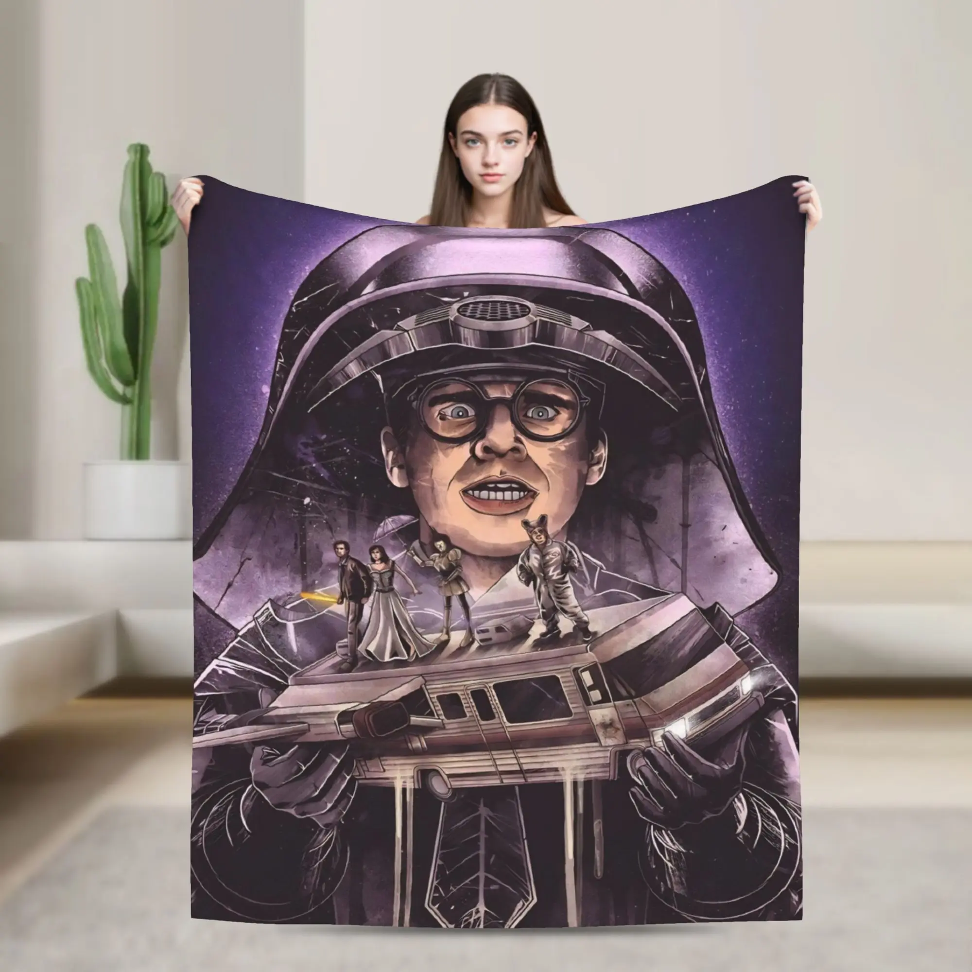 Spaceballs Movie Throw Blanket for Couch  Soft Cozy Plush Blanket 50x60 Inches Multiple Sizes Bedspread for All Seasons