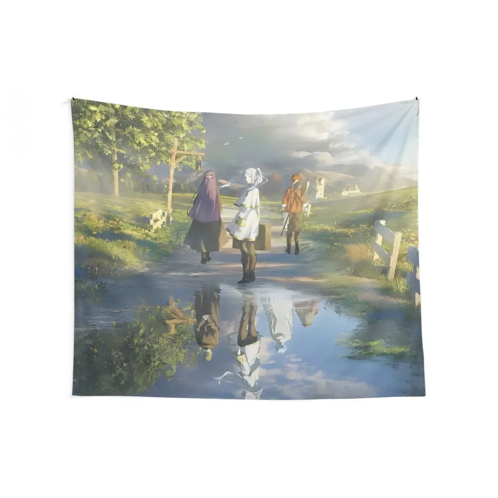 Sousou no Frieren Tapestry Wall Decor Hanging Outdoor Decoration Home Decor Aesthetic Custom Tapestry