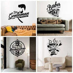 Barbershop Sticker Waterproof Vinyl Wallpaper Home Decor Removable Decor Wall Decals