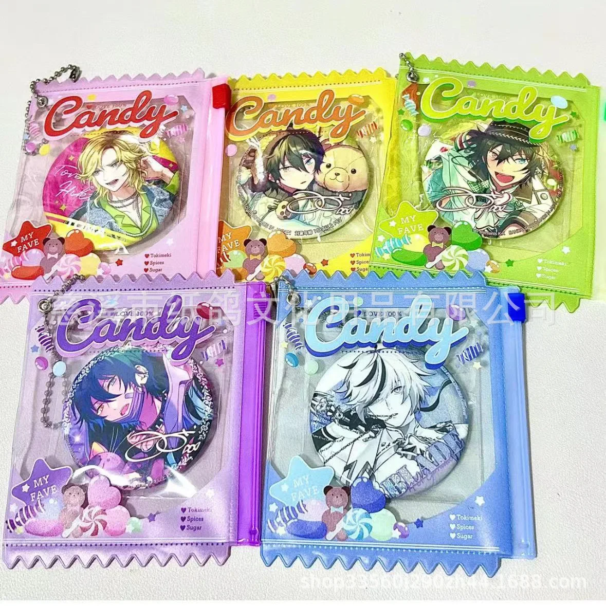 10pcs Candy Bag Props Large Badge Storage Display Bag Pendant Protective Shell Card Doll Bag