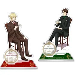 Action Figure Doll Anime Albert William James Moriarty Acrylic Stand Model Plate Cosplay Toy for Gift
