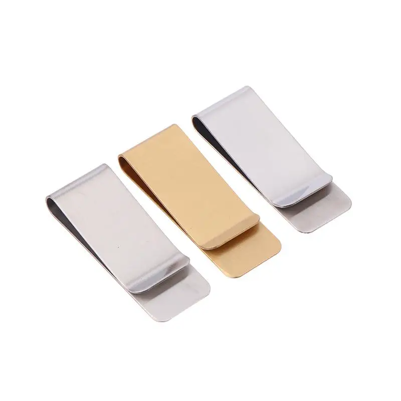 5Pcs Tragbare Multifunktionale Einfache Schlanke Metall Geld Clip Visitenkarte Clips Männer Geldbörse Visitenkarte Halter Brieftasche Bargeld Klemme