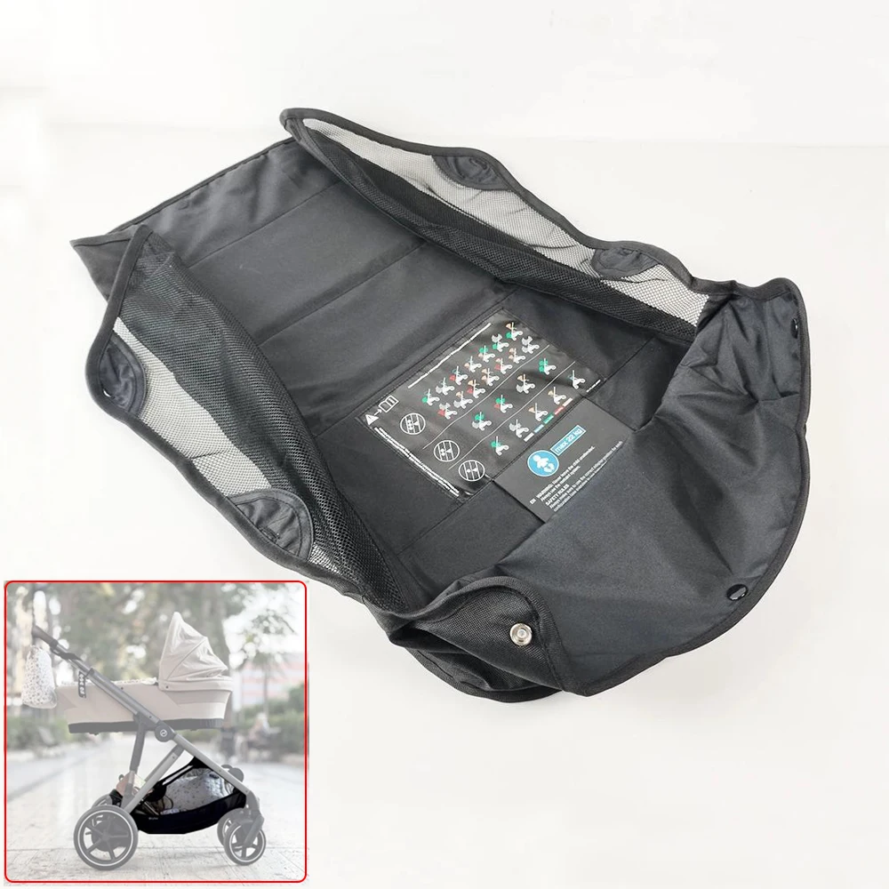 stroller-under-seat-basket-for-cybex-gazelles-s-detachable-shopper-bag-buggy-diaper-bag-pushchair-travel-basket-baby-accessories