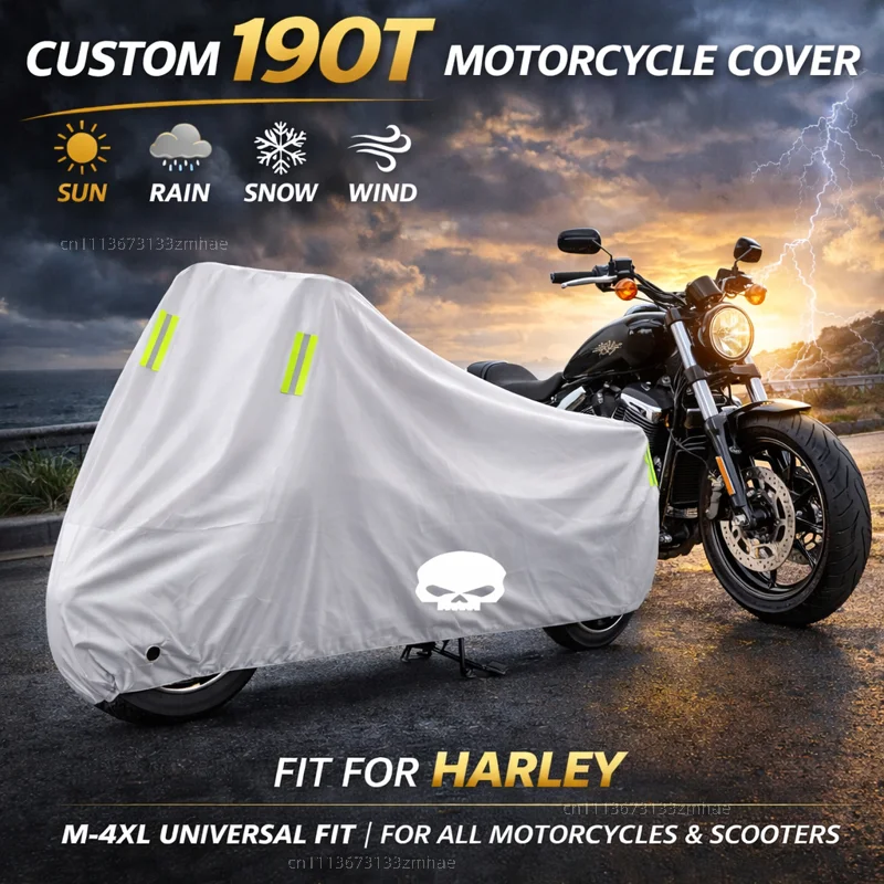 

For Harley Davidson ADV 1250 PA1250 Special Softail Sportster Touring Outdoor Motorcycle Cover Waterproof All Weather Cover