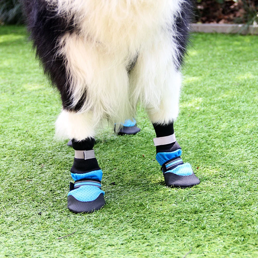 

Walking Accessories Pet Shoes Boots for Dogs Comfortable Socks Winter Blue Travel