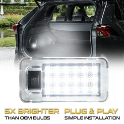 1PC LED 6000K lampa bagażnika lampy żarówki do wewnętrznych Lamp samochodowych dla Toyota Rav4 MK5 XA50 2019 2020 2021 2022 akcesoria
