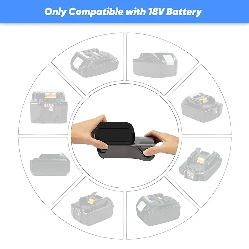 محول محول للمكنسة الكهربائية ، MT-XSBT01 ، DW-XSBT01 ، MIL-XSBT01 ، ماكيتا ، ديوالت ، ميلووكي ، بطارية ليثيوم 18 فولت ، سمك القرش