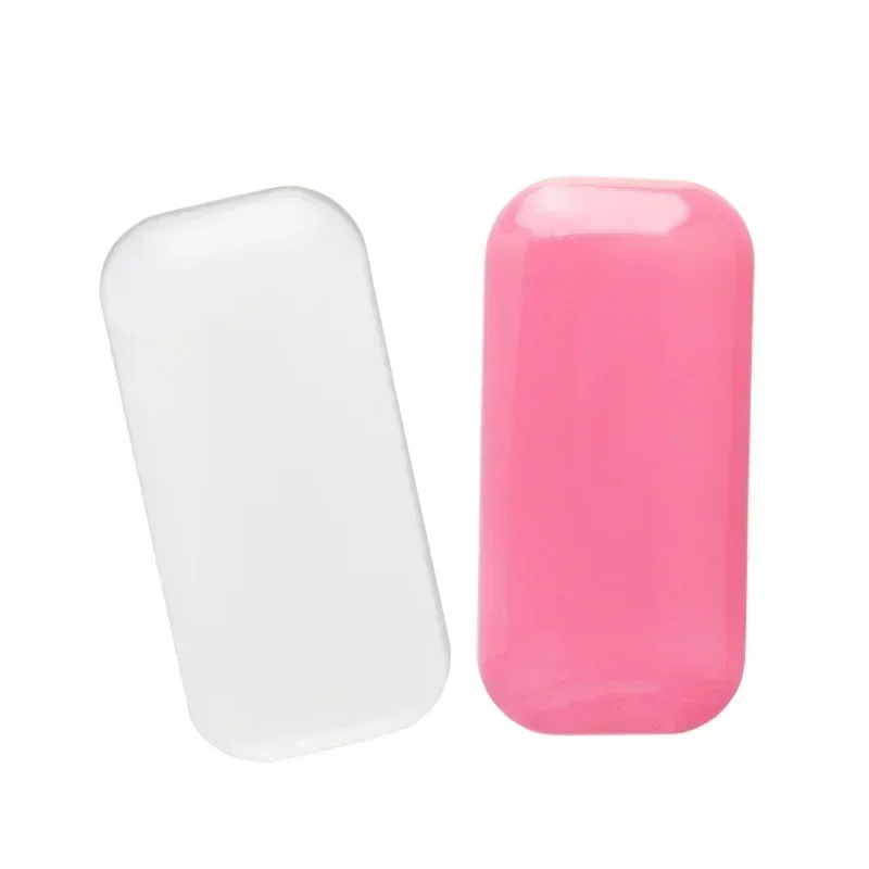 Almohadilla adhesiva para frente en extensión de pestañas, silicona rosa transparente, bandeja y soporte para injerto, herramientas de maquillaje 5