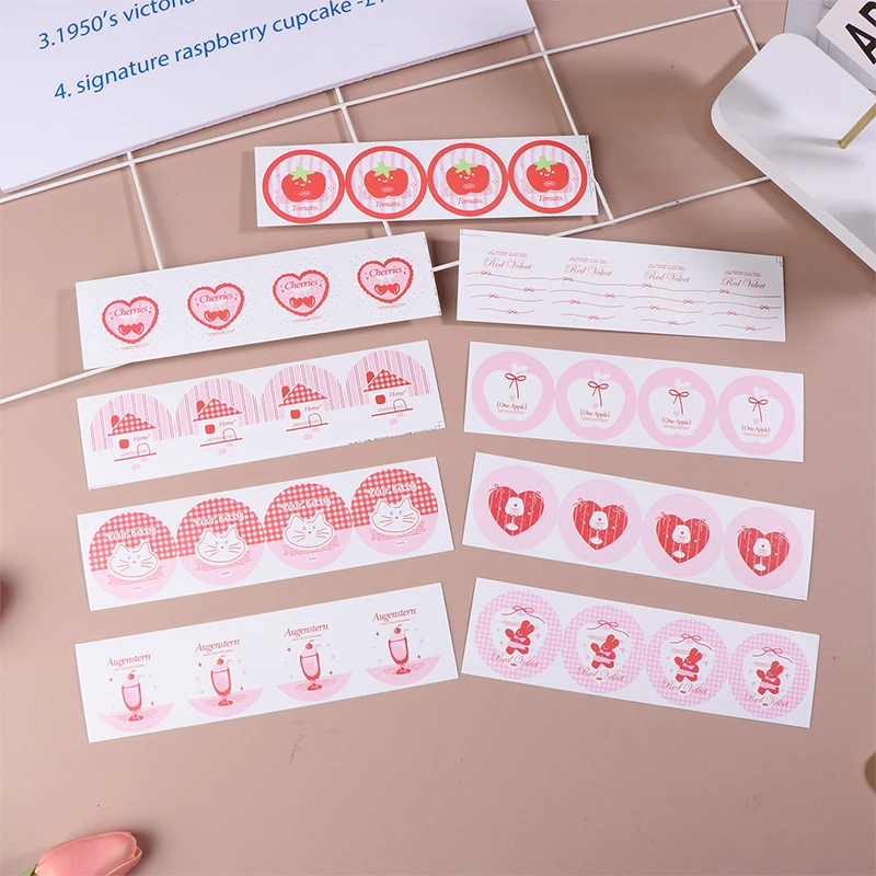 Stiker Label kartun 36 buah pita pita busur balet bahan stiker segel perekat otomatis DIY Label dekoratif