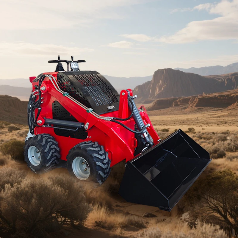

Hot Sale Skid Steer Loader Multifunctional Mini Loader Price CE EPA EURO5 Engine Small Wheel Skid Steer Loaders For Sale