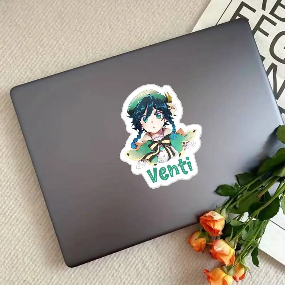 Genshin Impact Venti 4 Waterproof Stickers For Decorating Car Windows Motorcycles And Computers.